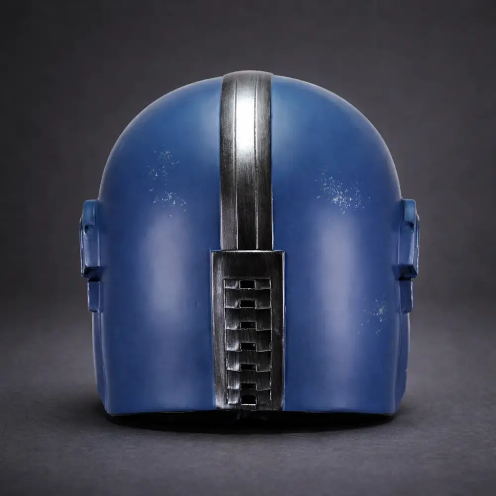 Blue Mandalorian Commmander Trooper - helmet - Image 4